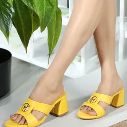 ELLE Embellished Open Toe Block Heels-9