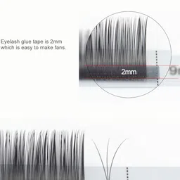 NAGARAKU Laser Beehive Longer Lasting 16 Rows Eyelash Extension - Curl D - 0.07/7-15 image 2