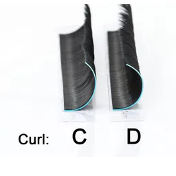 NAGARAKU Black Easy Fanning 12 Rows Mega Volume Eyelash Extension - Curl D image 5
