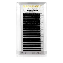 NAGARAKU Laser Beehive Longer Lasting 16 Rows Eyelash Extension - Curl D image 3