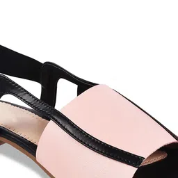 Try Me Colourblocked Backstrap Open Toe Flats image 5