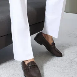 Carlton London Men Textured Loafers-image-8