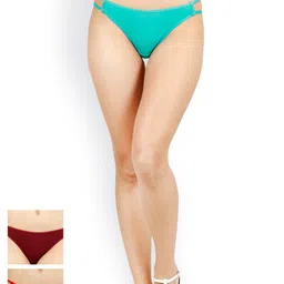 Softrose Women Pack of 3 Bikini Briefs WP5001RMRRG-image-95