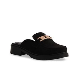ERIDANI Clover Embellished Block Heel Mules-17