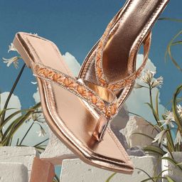 ICONICS Women Party Open Toe Flats-53
