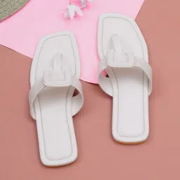 ELANBERG Synthetic Leather Fashion  T-Strap Flat-picture-32
