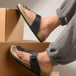 Afrojack Women Leather Open Toe Flats-47