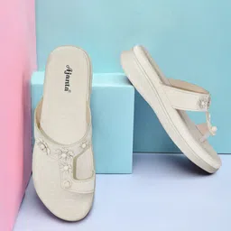 Ajanta Embellished Open Toe Flats-image-7