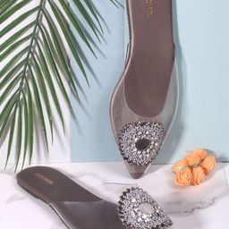Anouk Women Striped Mules Flats-image-14