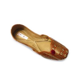Ta Chic Embellished Square Toe Leather Mojaris-picture-16
