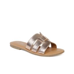 Soul Roots Solid Slip-On Open Toe Flats image 2