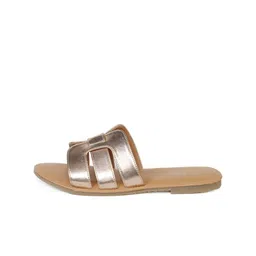 Soul Roots Solid Slip-On Open Toe Flats image 3