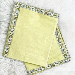 UrbanArts Gold-Toned & White Set of 2 Ethnic Motifs 300 GSM Single Bed Dohar-image-16