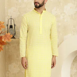 SOJANYA Geometric Embroidered Pure Cotton Straight Kurta-picture-45