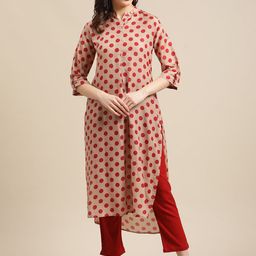 KSUT Polka Dots Printed Kurta-29