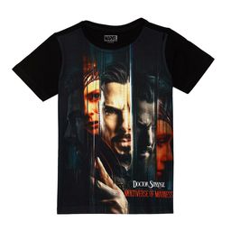 Marvel by Wear Your Mind Boys Black Marvel Printed T-shirt-image-62