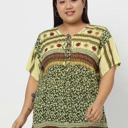 VELDRESS Floral Printed Tie-Up Neck Top-picture-46