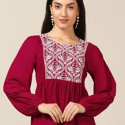 FASHION DREAM Print Bishop Sleeves Top-image-83