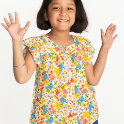 Campana Floral Print Ruffles Top-picture-29