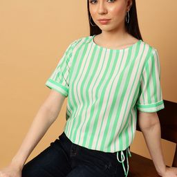 MINT STREET Striped Short sleeves Top-image-68