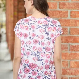 Moda Elementi Floral Print Extended Sleeves Regular Top image 5