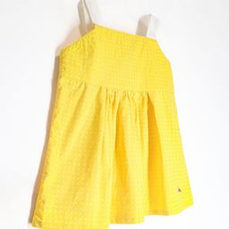 Cherry Crumble Girls Micro Ditsy Printed Shoulder Straps Cotton Peplum Top-image-98