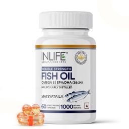 INLIFE Fish Oil Double Strength Omega 3 (1000 mg),  60 capsules -18