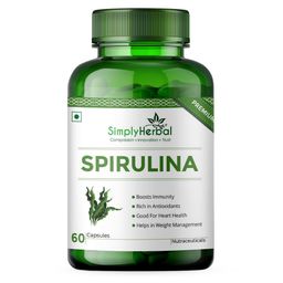 Simply Herbal Spirulina,  60 capsules -82