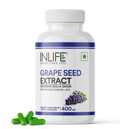 INLIFE Grape Seed Extract (400mg), 120 veggie capsule(s)-1
