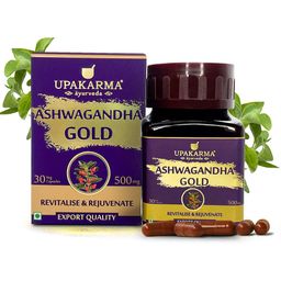 Upakarma Ayurveda Ashwagandha Gold 500mg,  30 veggie capsule(s) -17