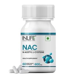 INLIFE N Acetyl Cysteine NAC 600mg,  60 veggie capsule(s) -4