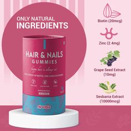 Nirvasa Hair & Nails,  60 gummies  Mixed Berries  image 3