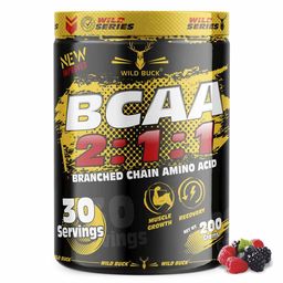 Wild Buck BCAA 2:1:1,  0.44 lb  30 Servings  Wild Berries -image-41