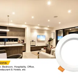 mvl 9 Watt Decorative LED Round Ceiling Light, Pack Of 6 Ceiling Light Ceiling Lamp image 2