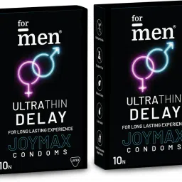 Joymax Ultra Thin Condoms For Men|10-Count With Disposable Pouches|Natural Latex Condom-image-30