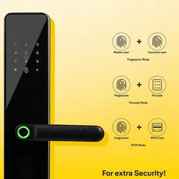 Yale Smart Locks For Private Space (Smart Keypad, YDME 100 NxT, Black) image 5