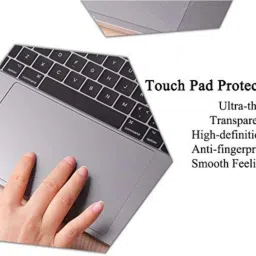 Anweshas Combo of 2 Piece Clear Anti-Scratch Touchpad Trackpad Protector Cover Skin for Apple MacBook Air 13 (2018-2020) Model - A1932/A2179 Trackpad Touchpad Cover Skin for Apple MacBook Air 13 (2018-2020) Model - A1932/A2179 Keyboard Skin image 5