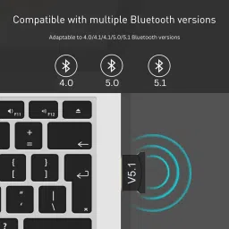 Sancy Bluetooth Adapter Driver Free Long Range Bluetooth 5.1 Dongle Receiver for PC USB Adapter image 5
