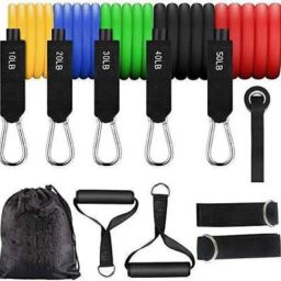 11 Piece Gym Power Resistance Band Set for Workout and Yoga Resistance Resistance Tube-36