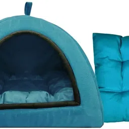 Cats Kittens Pet Hut House in Soft Velvet, Puppies and Small Dog Bed S Pet Bed-picture-28