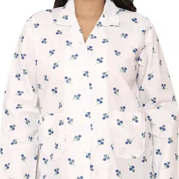 Premium Cotton Summer Printed Coat For Women-image-94