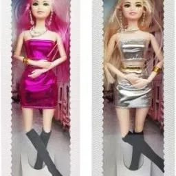 Beautiful Dazzling Doll Combo with Moveable Arms, Legs, Elbow & Knee for Girl|58-16
