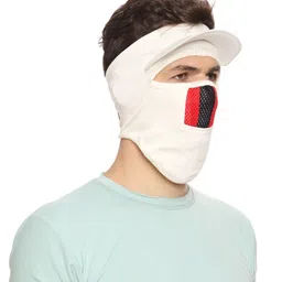 Gajraj 1-Ply Cotton Reusable Full Face Mask with Air Filter Mesh & Visor image 4