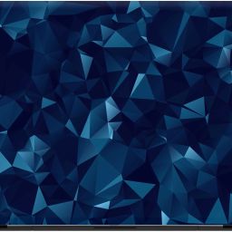 Flipkart SmartBuy blue geometry Premium LG Vinyl (matte) Laptop Decal 15.6-image-22