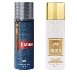 CFS Set of 2 Oudh & Cargo Deodorant Body Sprays - 200 ml Each-11