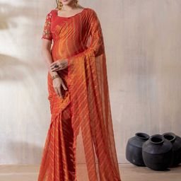Rhey Striped Embroidered Saree-image-96