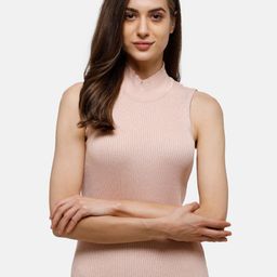 98 Degree North High Neck Cotton Fitted Top-image-87