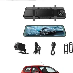 Digital 9.66inch Mirror DVR Full Touch Screen With TFT/Night Vision For Car-27 Black LED-image-71