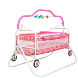Cradle for new born baby Swing Jhula for baby | kids cradle with mosquito net Cot-picture-16