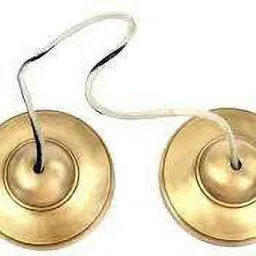 Manjeera Hand Cymbals Manjira Set Brass Indian 3 Inch Kartal Instrument-image-19